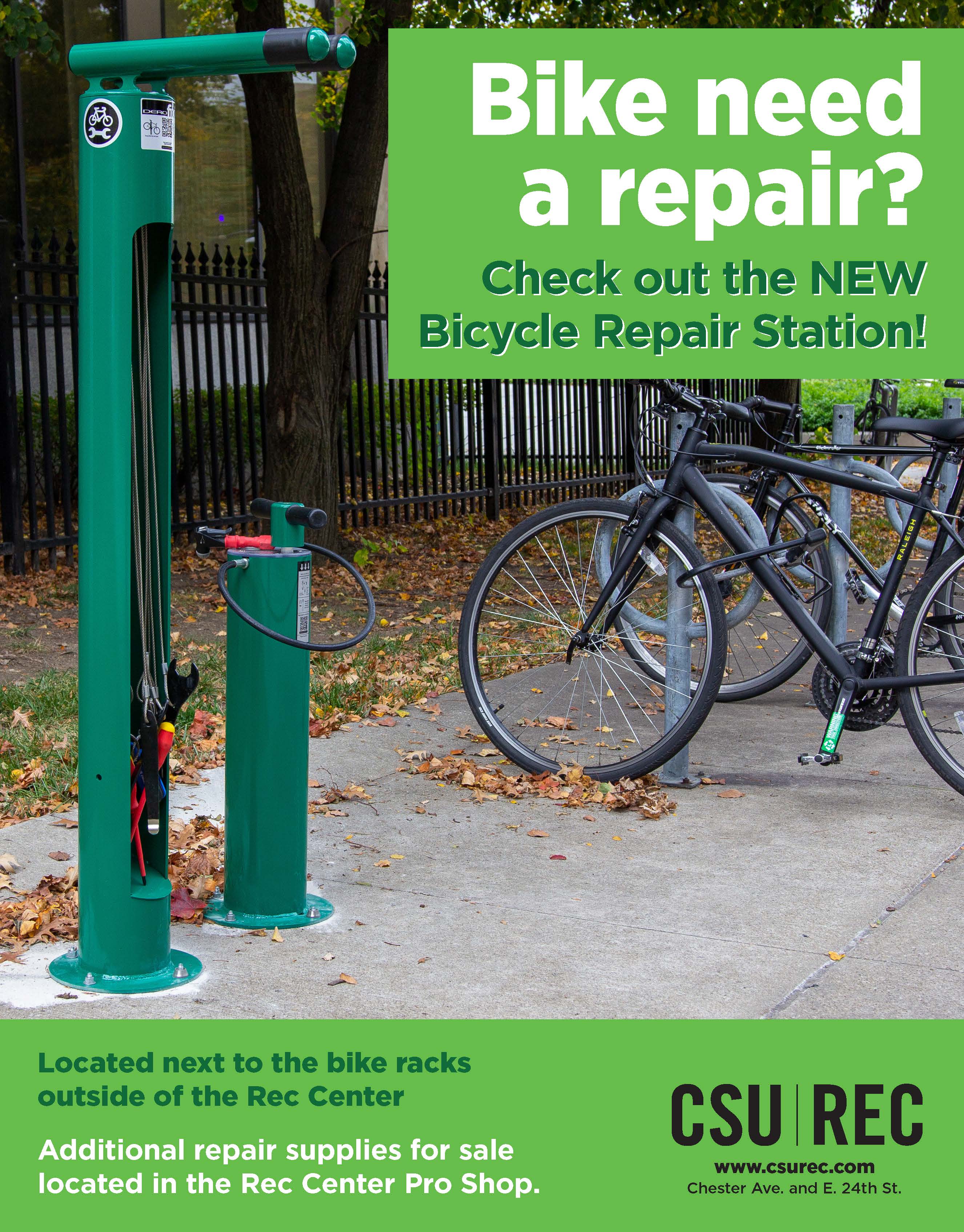 Fixit bike repair station flyer
